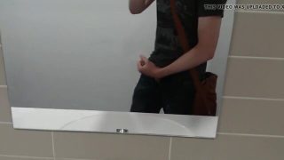 GERMAN UNIVERSITY PUBLIC TOILET RISKY JERK AND SEMEN