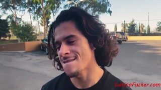 Straight latino teen does guys for rent money